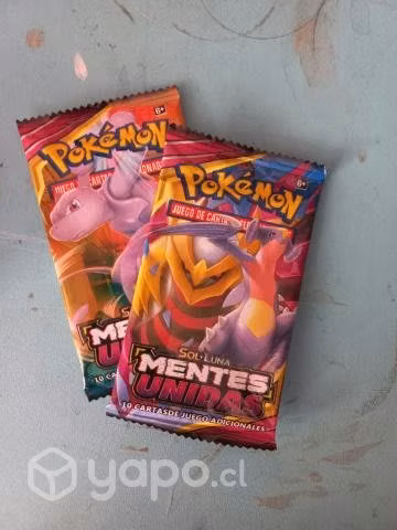 Pack de cartas Pokémon Sol y Luna coleccionables