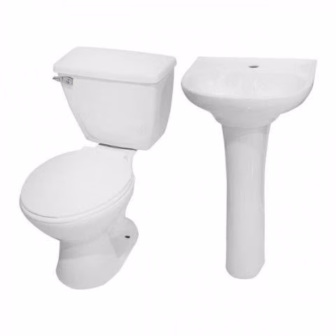 Tasa de baño y estanque y lava mano