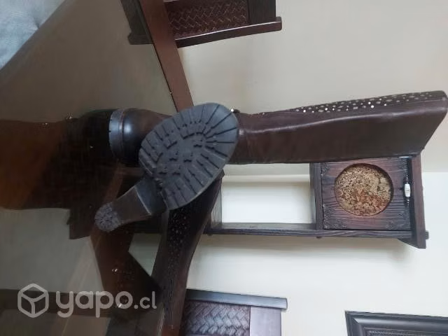 Hermosas botas de cuero café, 2 posturas - Imagen 3