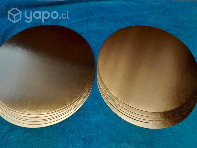 10 Bases para tortas Cartón, 35 cms diámetro, 2 mm