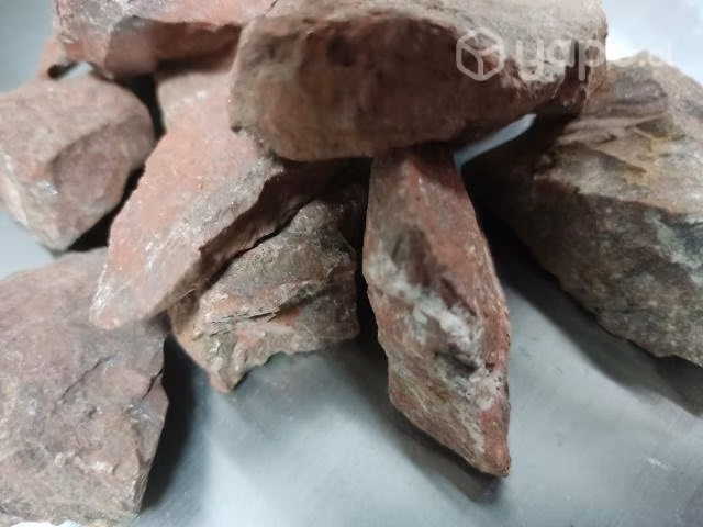 Piedra Jaspe rojo decorativa energética alfarería