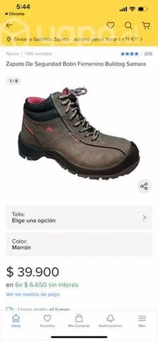 Botas zaptos de seguridad dama - Imagen 3