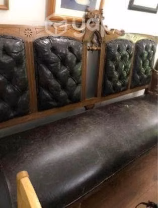 Sillon de cuero antiguedades