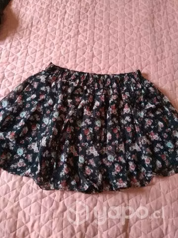 Falda flores talla estandar