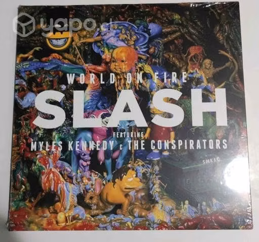 Vinilo World On Fire Slash, Miles Kennedy, Guns