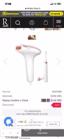 Depiladora laser oferta