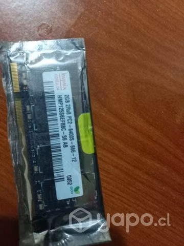 Memoria ram DDR2 2gb con instalacion incluida