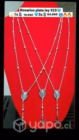 Cadenas de plata ley 925