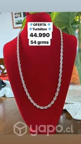 Cadenas de plata ley 925