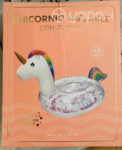 Unicornio Grande Inflable para Playas y Piscinas