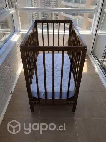 Cuna madera con colchón