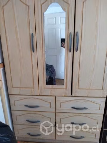 Closet grande 3 puertas 6 cajones en perfecto esta