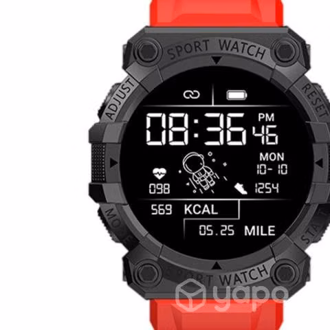 Reloj Smart Band Carga USB Deportivo Rojo