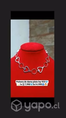 Pulceras de plata de mujer ley 925