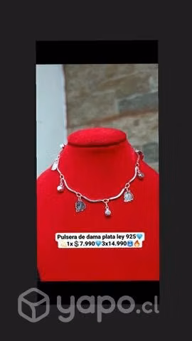 Pulceras de plata de mujer ley 925
