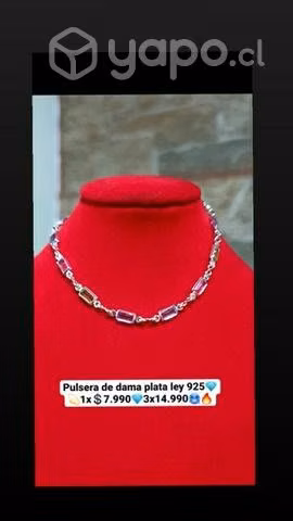 Pulceras de plata de mujer ley 925