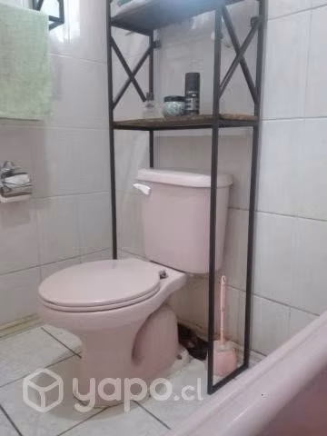 Mueble rustico taza baño+toallero