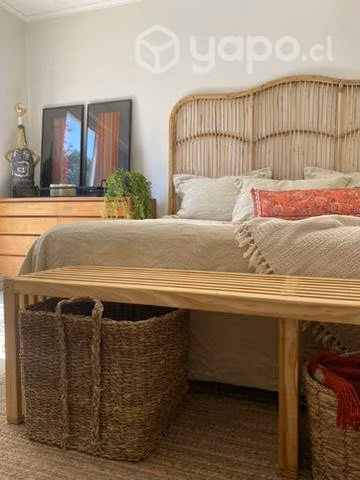 Banqueta Madera Castaño