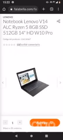 Notebook Lenovo V14G2ALC ryzen 5 - Imagen 6
