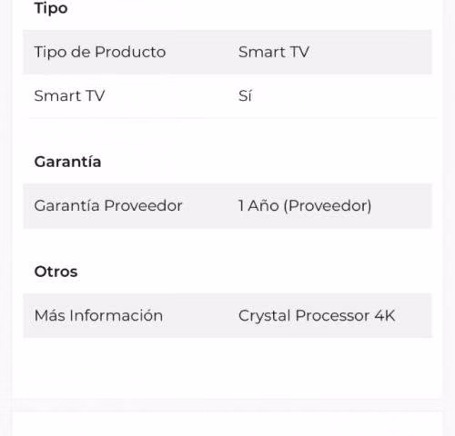 Smart tv LED 65 pulgadas