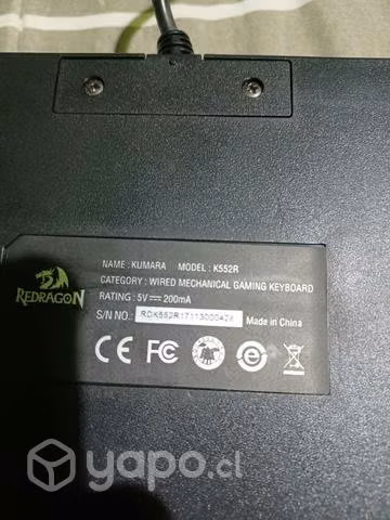Teclado Mecánico Redragon Kumara K552R - Imagen 2