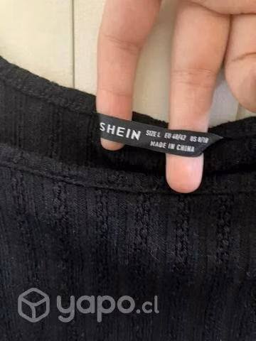 Top negro shein talla L - Imagen 3