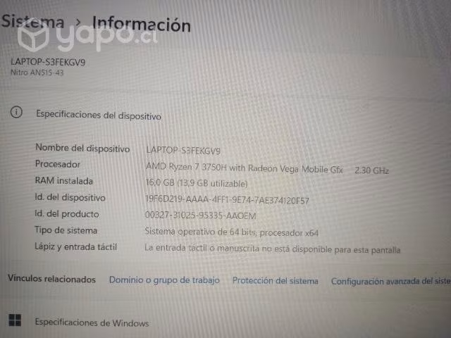 Notebook Acer nitro 5