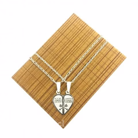 Collares para parejas de plata