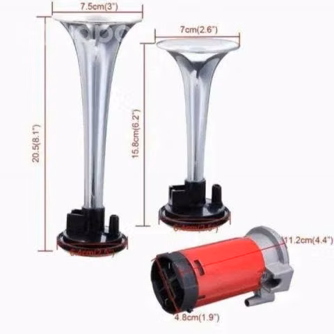 Bocina doble para auto, con compresor 12V