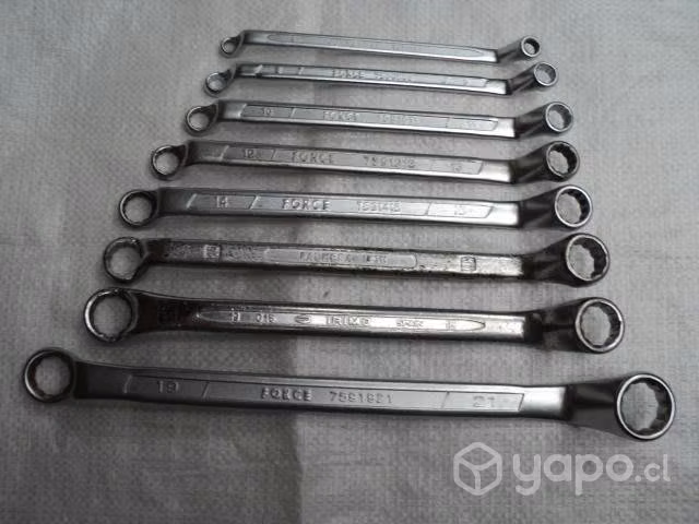 8 Llaves Acodadas De Marca, Milímetros