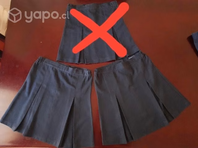 Faldas talla 10, azul marino, colegio - Imagen 2