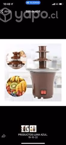 Mini cascada de chocolate