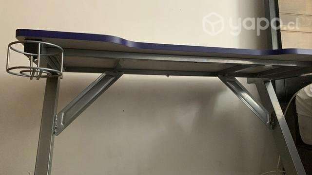 Escritorio Gamer Blanco con Morado - Imagen 3