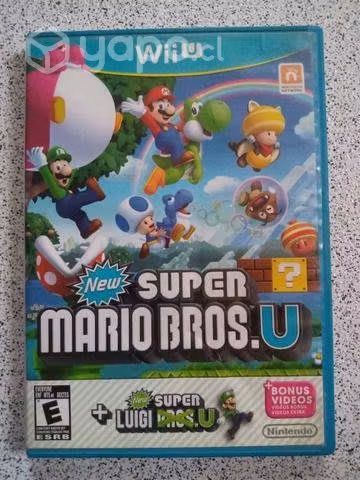 Juego de WiiU New Súper Mario Bros U excelente
