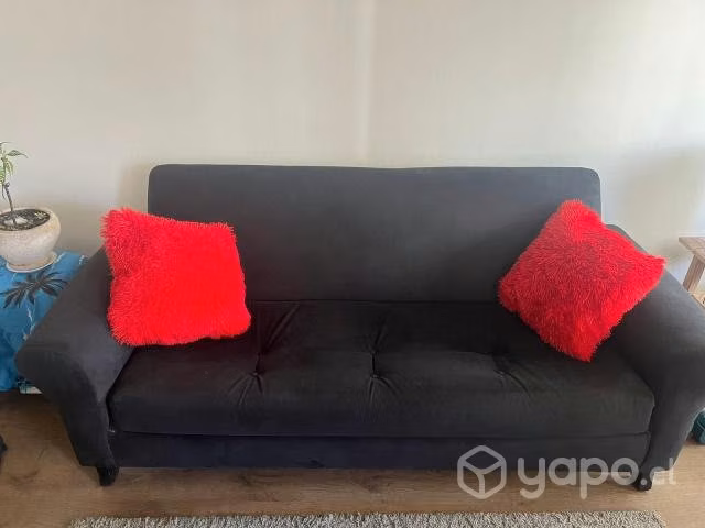 Sillon negro 3 cuerpos 180x73x77 cm