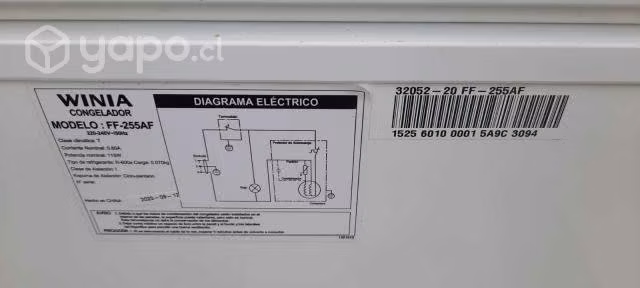 Congelador horizontal winia 248 lt - Imagen 5