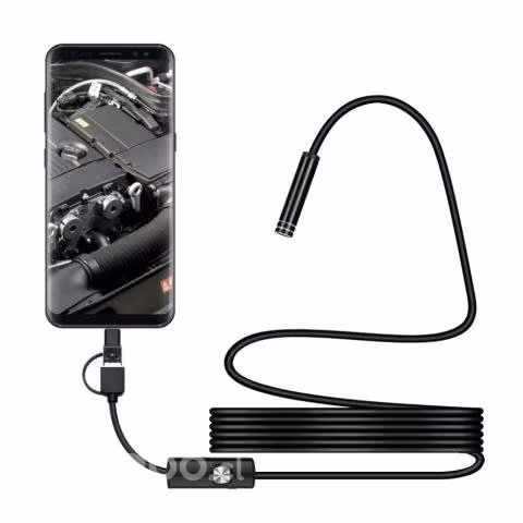 Cámara Endoscópica Lente De 5,5 Mm 2mt Usb Micro u