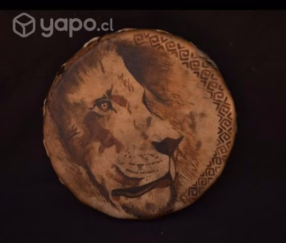 Tambor chamanico pintado