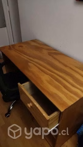 Escritorio Hecho A Mano + Cajón + 2 Cajoneras - Imagen 2