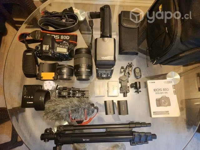 Canon EOS 80D + ACCESORIOS