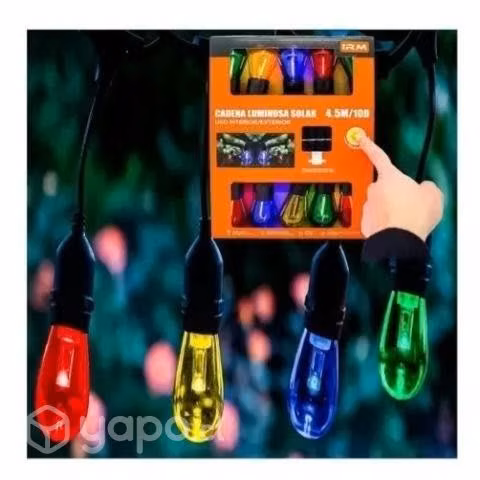Luz Cadena Guirnalda Led Ampolleta Colores 4.5m
