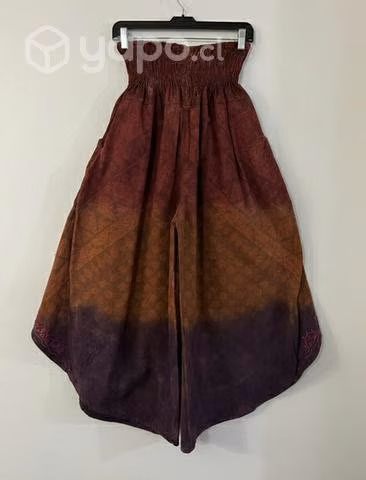Pantalón Hindu Bordado Con Bolsillo Talla M/l