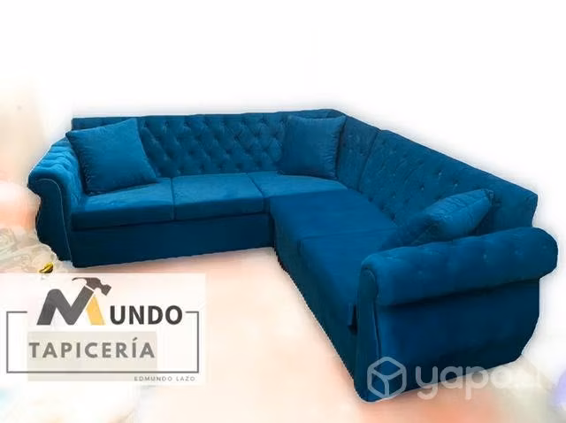 Sillón nuevo tipo Capitone, Seccional forma L