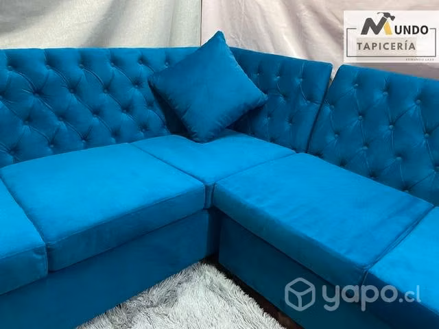 Sillón nuevo tipo Capitone, Seccional forma L