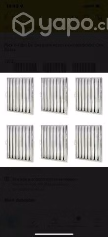Filtros Para Campana Acero Inoxidable 50x50 cms