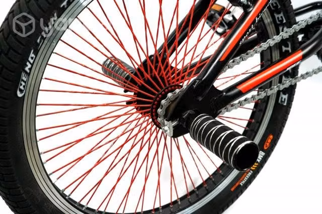 Bmx aro 20 negra con rojo