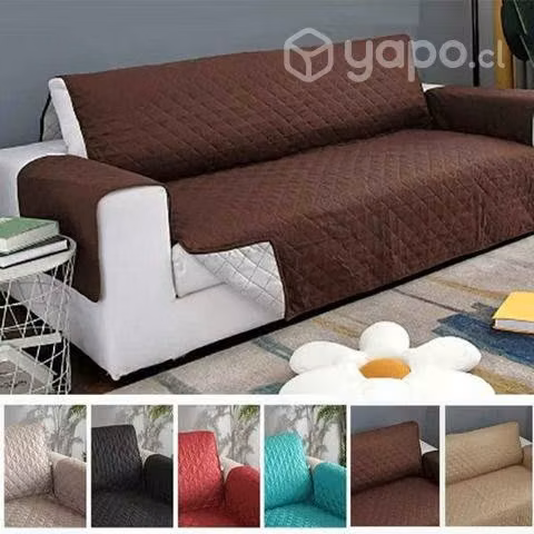 cubre sofa 3 cuerpos protectora reversible pa