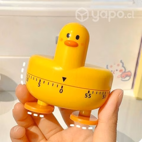 Timer De Cocina Mecanico 60 Minutos Patito Amarill