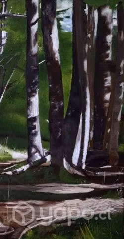 Pintura bosque Patagonia - Imagen 2