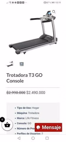 Trotadora y caminadora